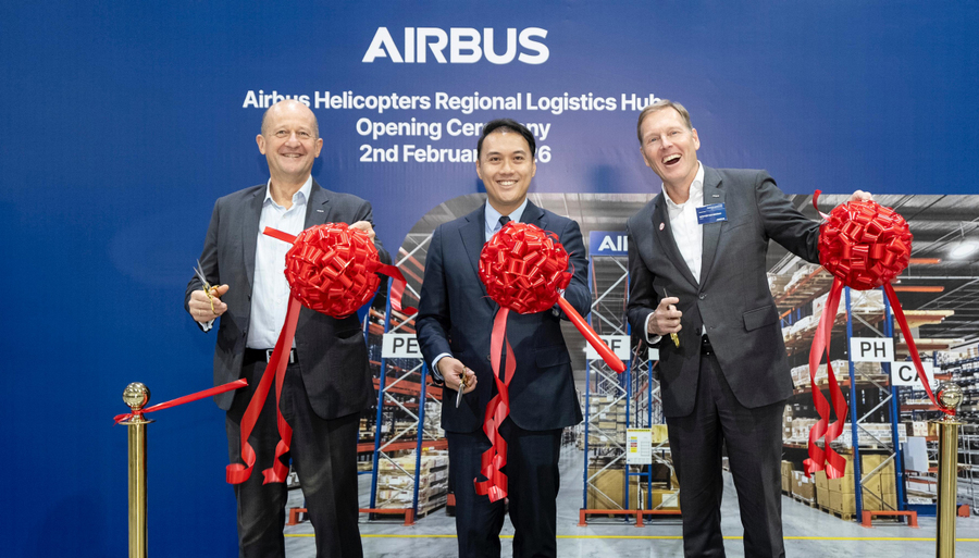 แอร์บัสเปิดศูนย์โลจิสติกส์ระดับภูมิภาคแห่งใหม่ในสิงคโปร์